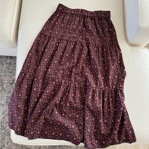 Madewell tiered floral skirt. Size small.